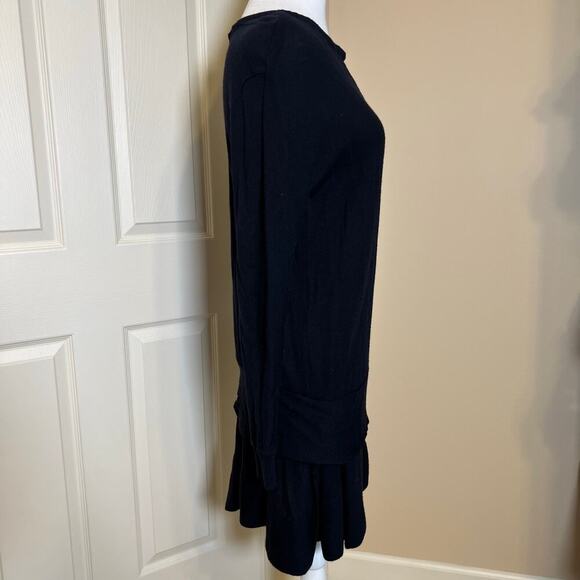 Vanessa Bruno 100% Wool Dress Black Long Sleeve VTG GUC Size Small / Size 1 - Picture 2 of 9